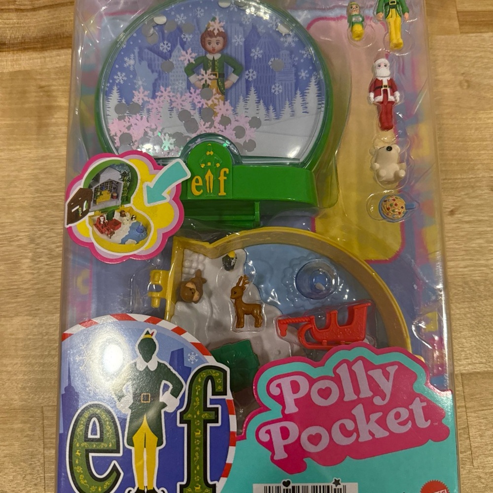 Mattel Polly Pocket Elf Playset Christmas 2025 Movie Will Ferrell Buddy New